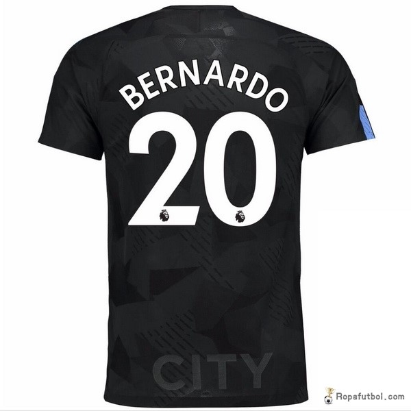 Camiseta Manchester City Replica Tercera Ropa Bernardo 2017/18